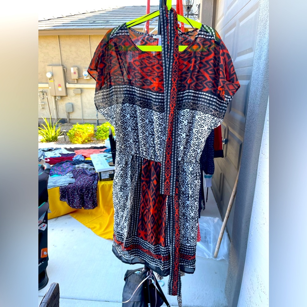 Animal print dress ..
